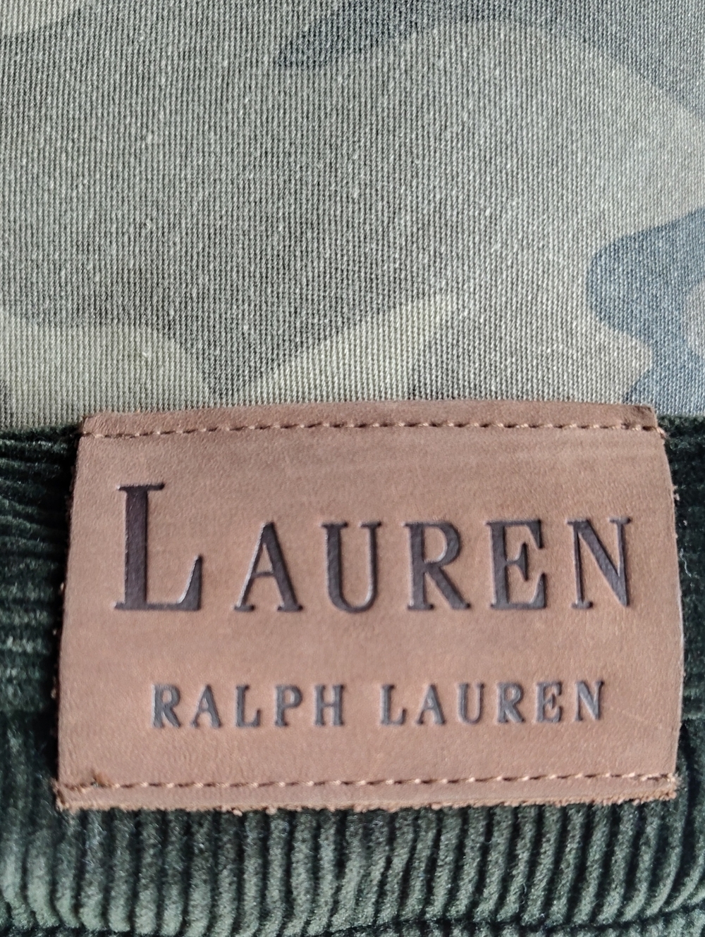 Lauren Ralph Lauren Green Vintage Corduroy Women's Trousers
